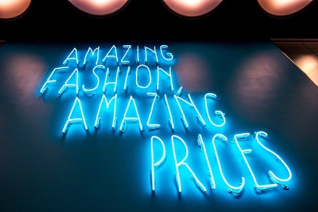 Amazing prices neon sign