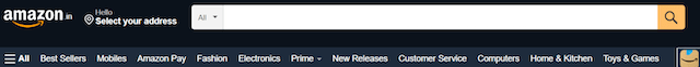 Amazon's search bar