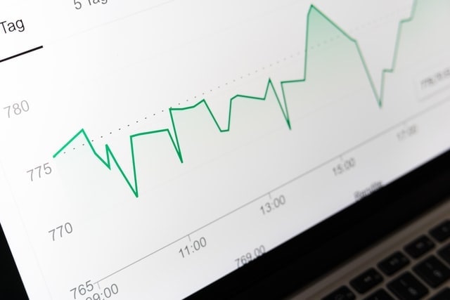 Closeup of a chart on a computer screen