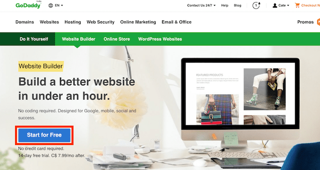 Create a Website GoDaddy Website Builder