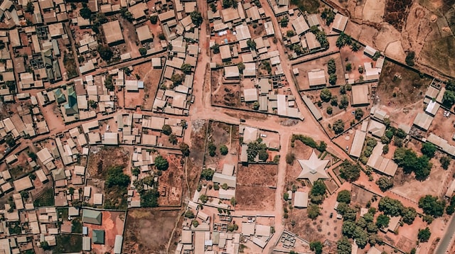 Hosting Overhead View Neighborhood