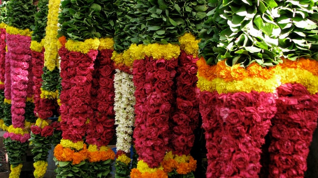 Mahatma Gandhi Jayanti Flower Stall