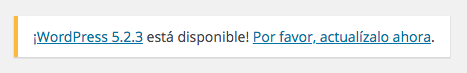 WordPress se actualiza constantemente