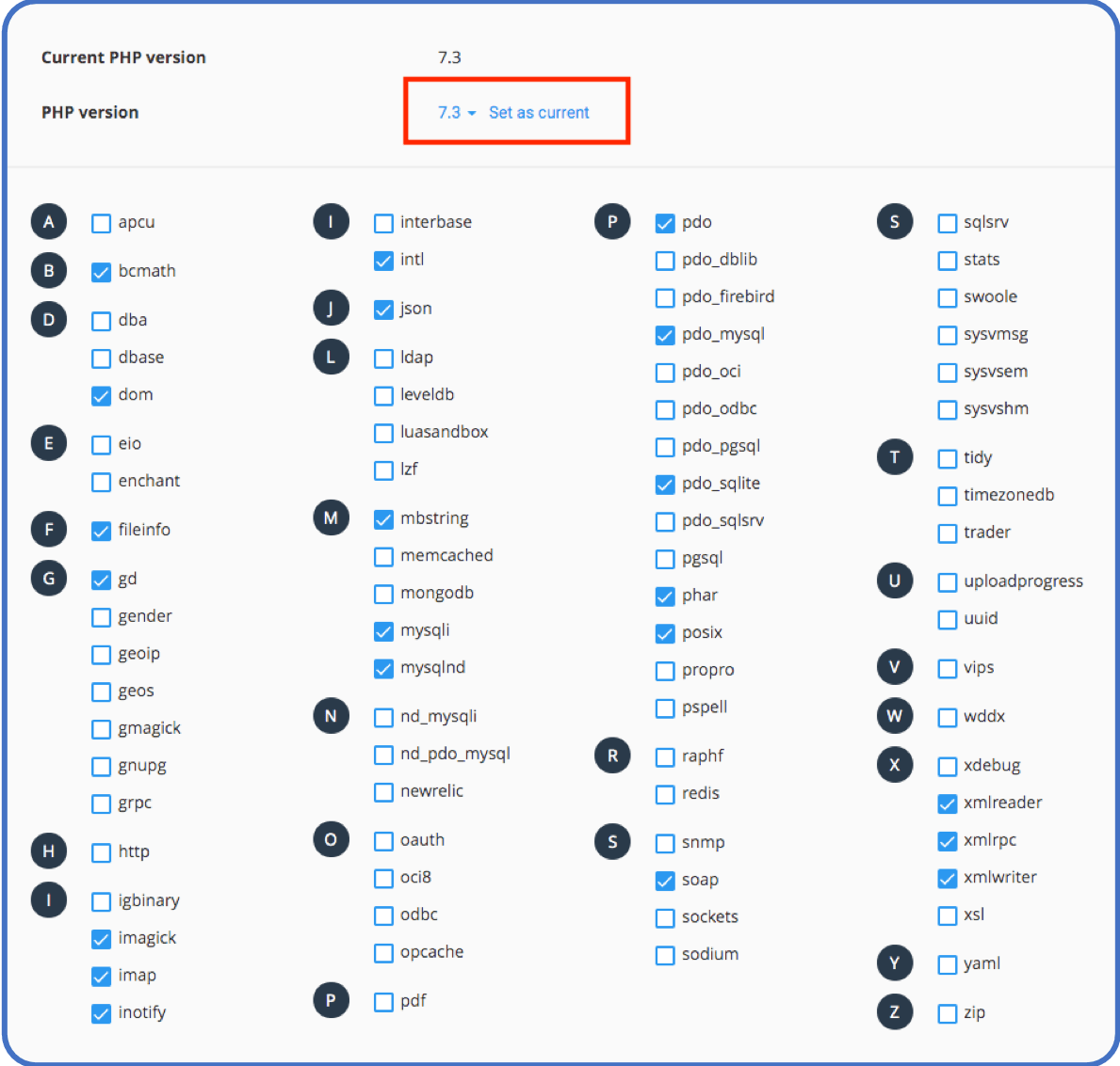 Tips de cPanel: Seleccionar versión de PHP