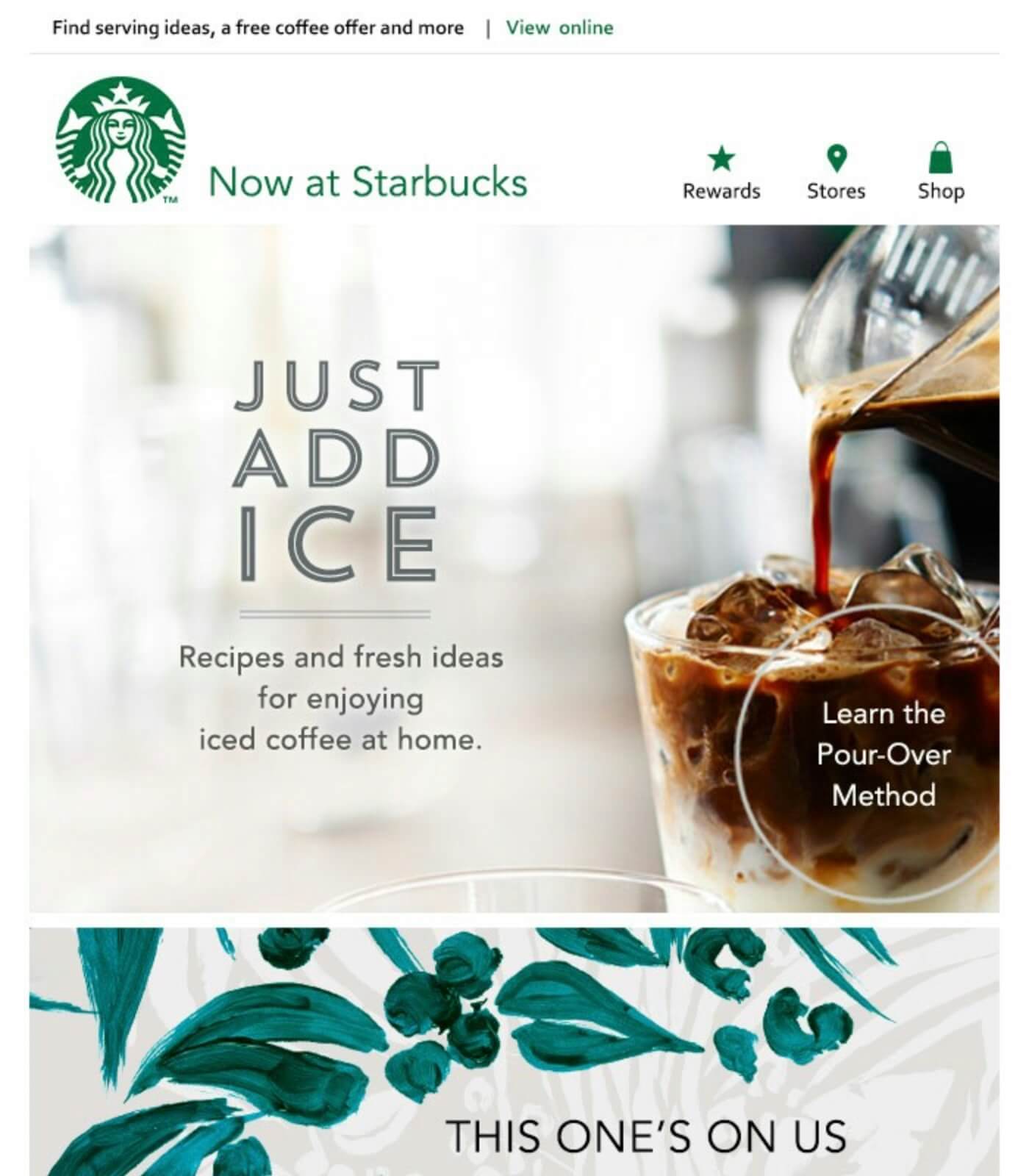 Campaña de email marketing de Starbucks