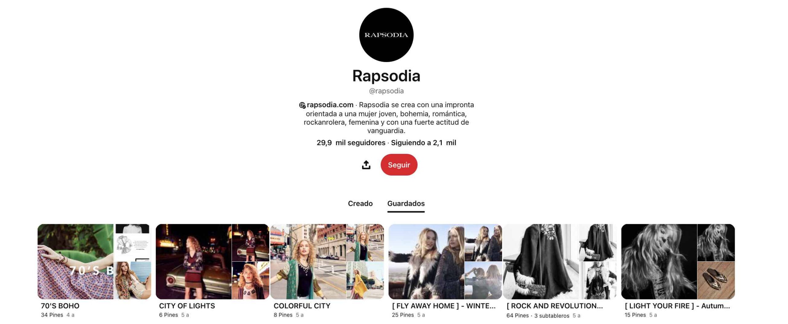 Rapsodia en Pinterest