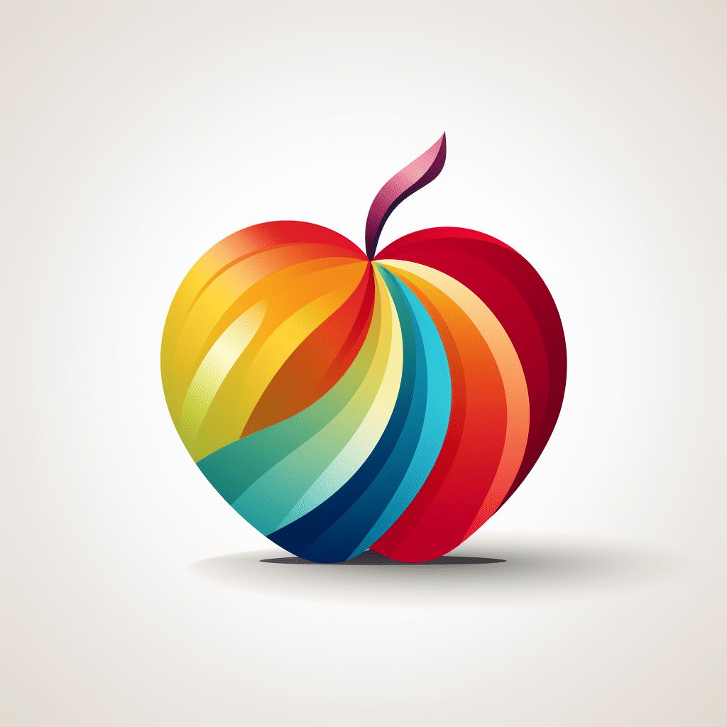 Logo manzana con IA