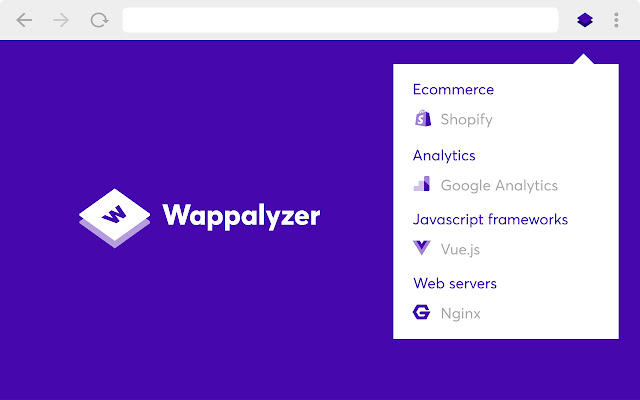 Wappalyzer es un punto de partida para saber qué herramientas usar en una página web.