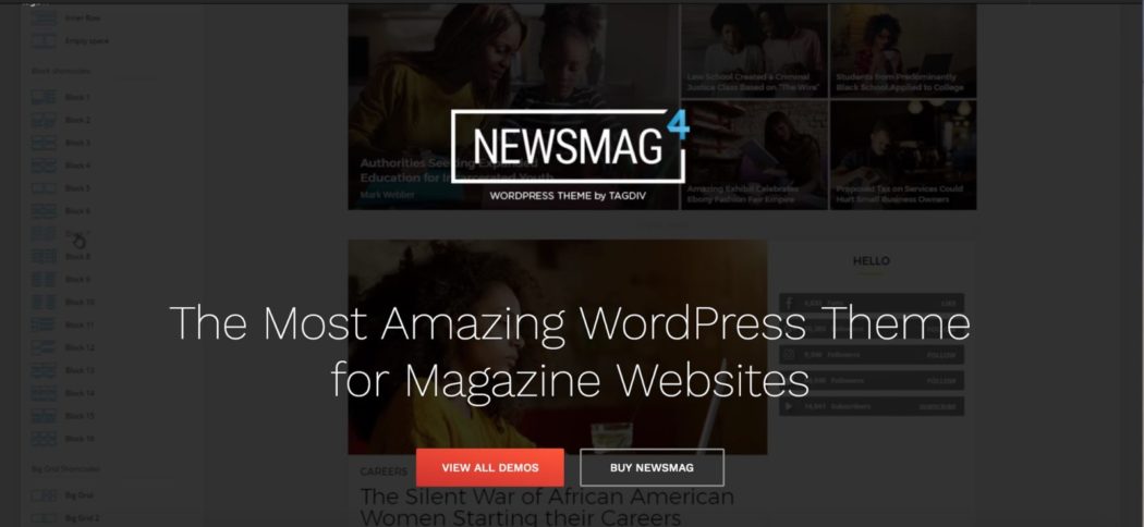 ücretsiz WordPress temaları Newsmag teması