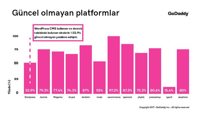 web sitesi güvenlik güncel olmayan platformlar grafik