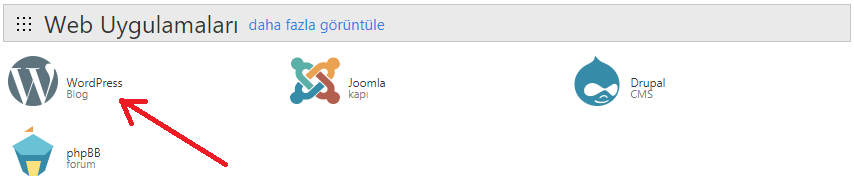 wordpress cpanel yükleme