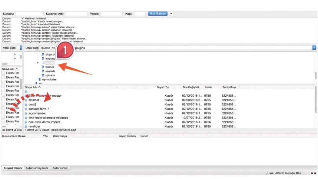 wordpress eklentileri ftp kurulum