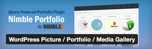 WordPress portfolyo eklentisi Nimble Portfolio