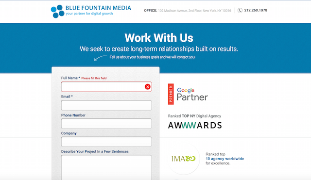 Increase Conversions Badges Blue Fountain Media