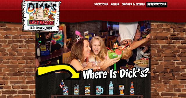 Restaurant Website Dicks Last Resort