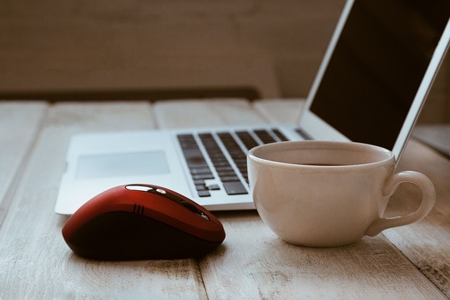 coffee and a laptop