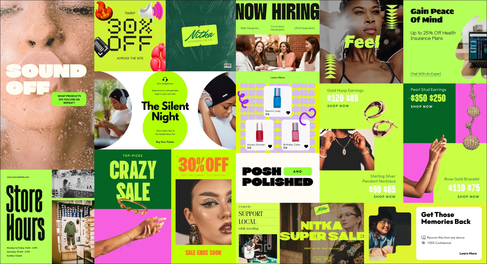 Graphic design trends 2025 Cyber Green