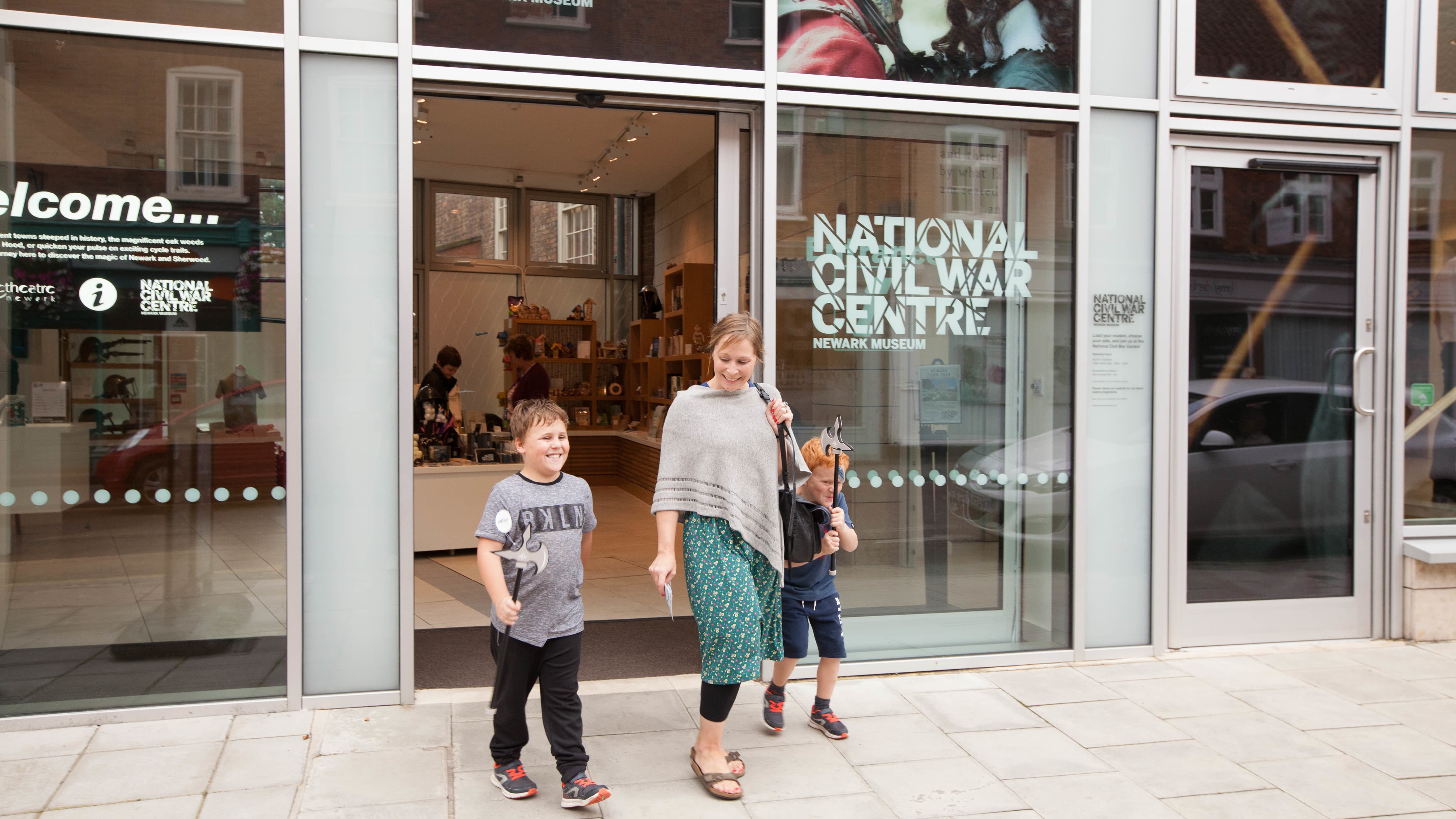 A family at The National Civil War Centre