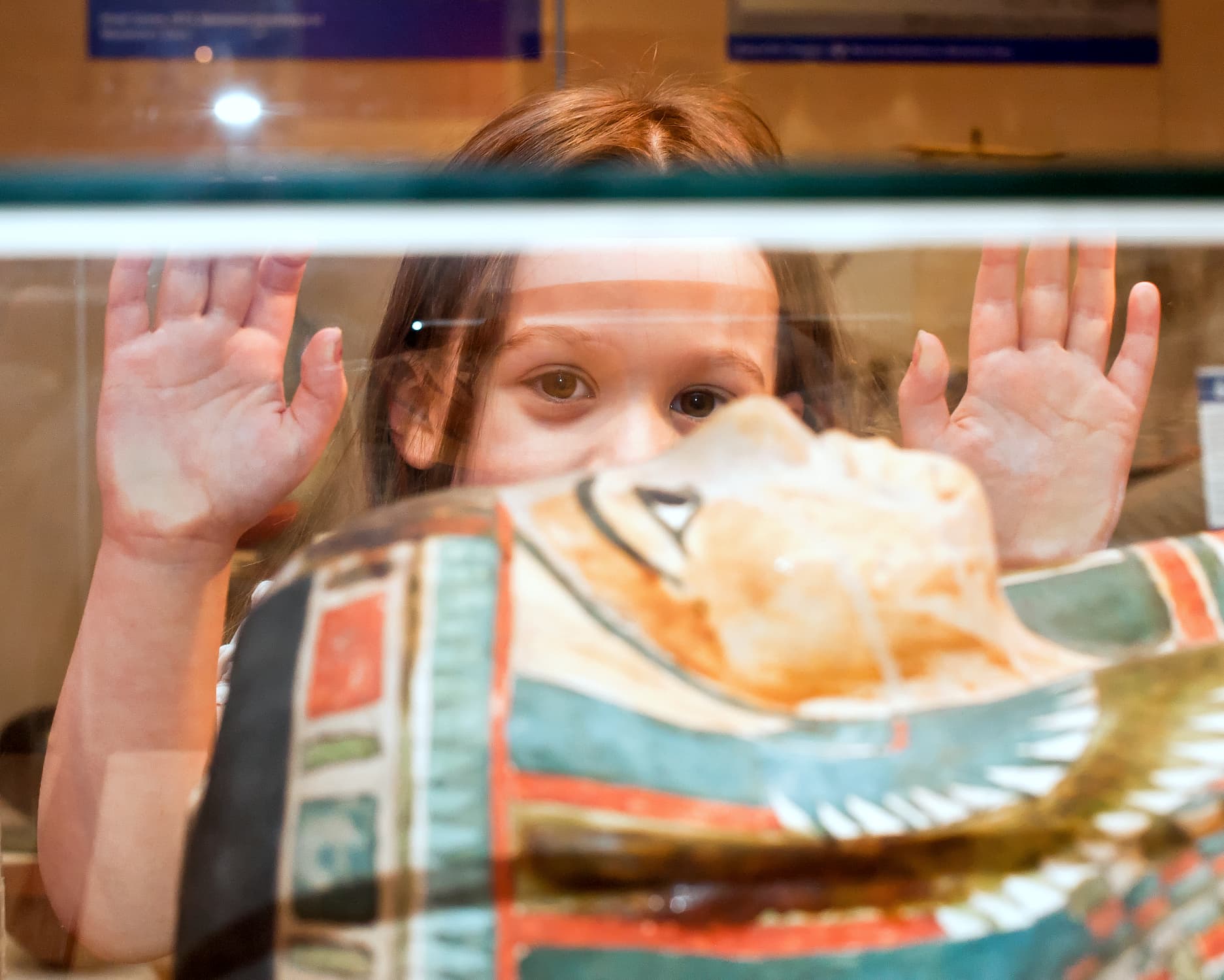 A child at Silk Museum, Macclesfield, North West