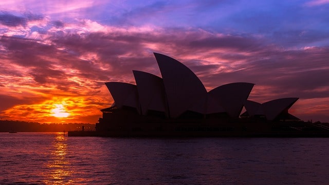 Sydney Opera House at sunset