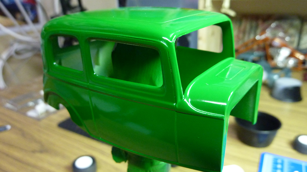 green car model to represent WordPress Customizer