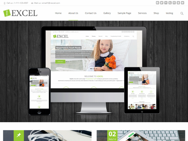 i-excel WordPress theme