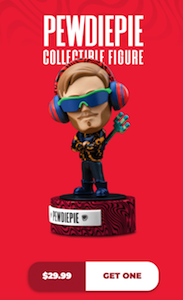 PewDiePie Collectible Figure from Online Store