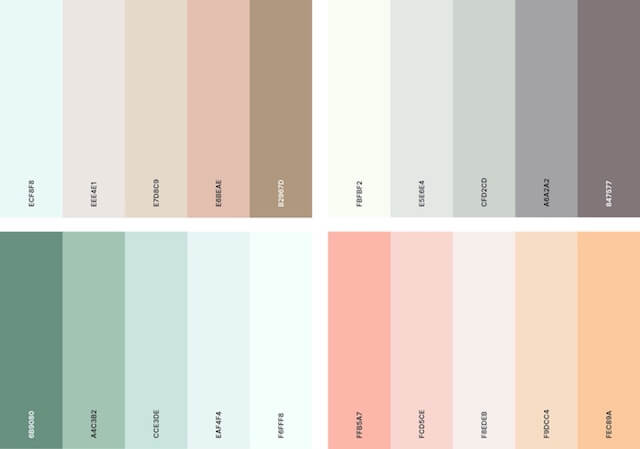 Minimal color palette