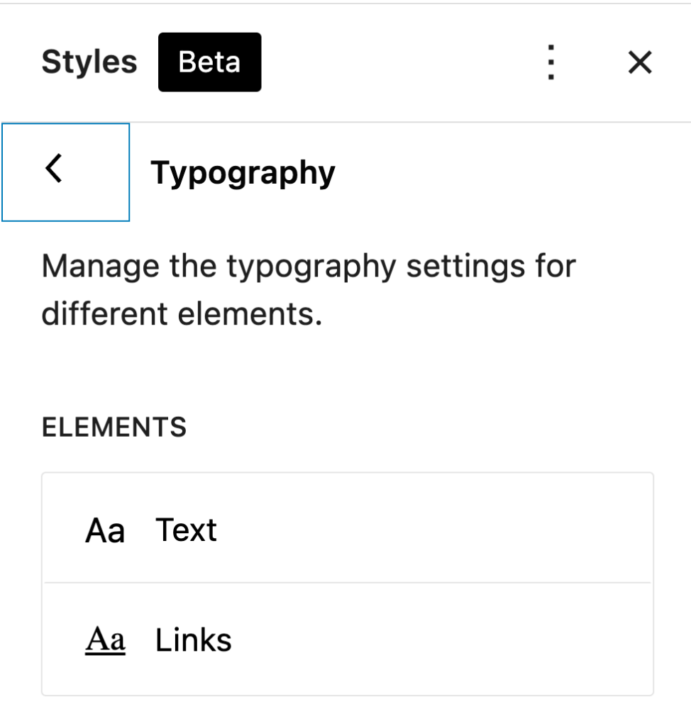 Styles &gt; Typograph