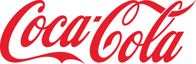 Coca-Cola logo in red on white background