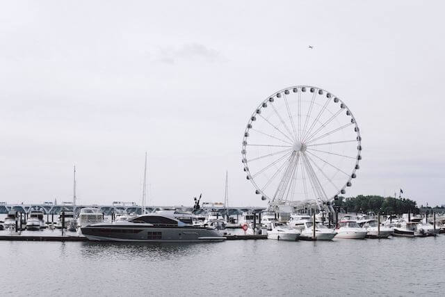 The Capital Wheel at National Harbor, Maryland.