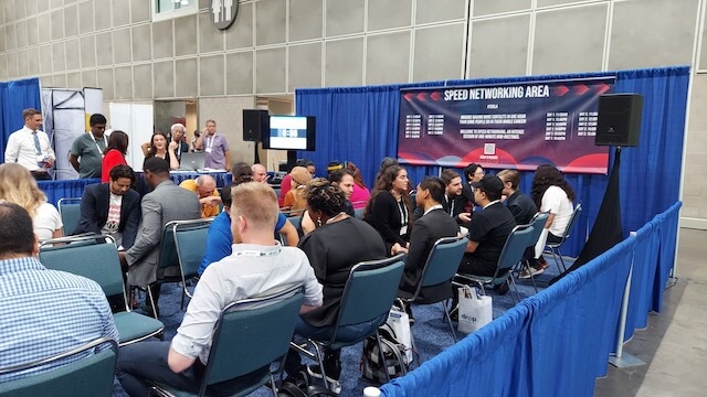 Photo of people at attending speed networking event as The Business Show 2023(1)