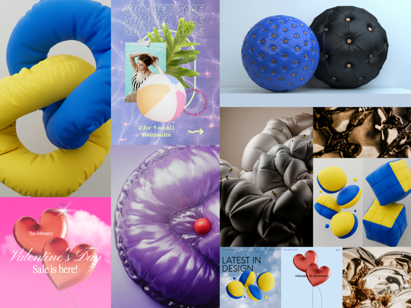 3D Inflatable Header Collage 2000x1500px