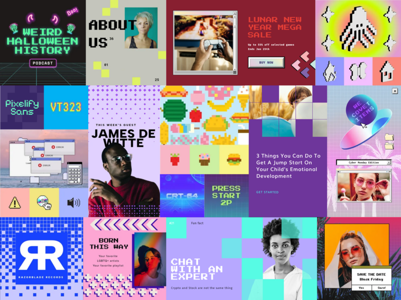 80's Bytes Moodboard F