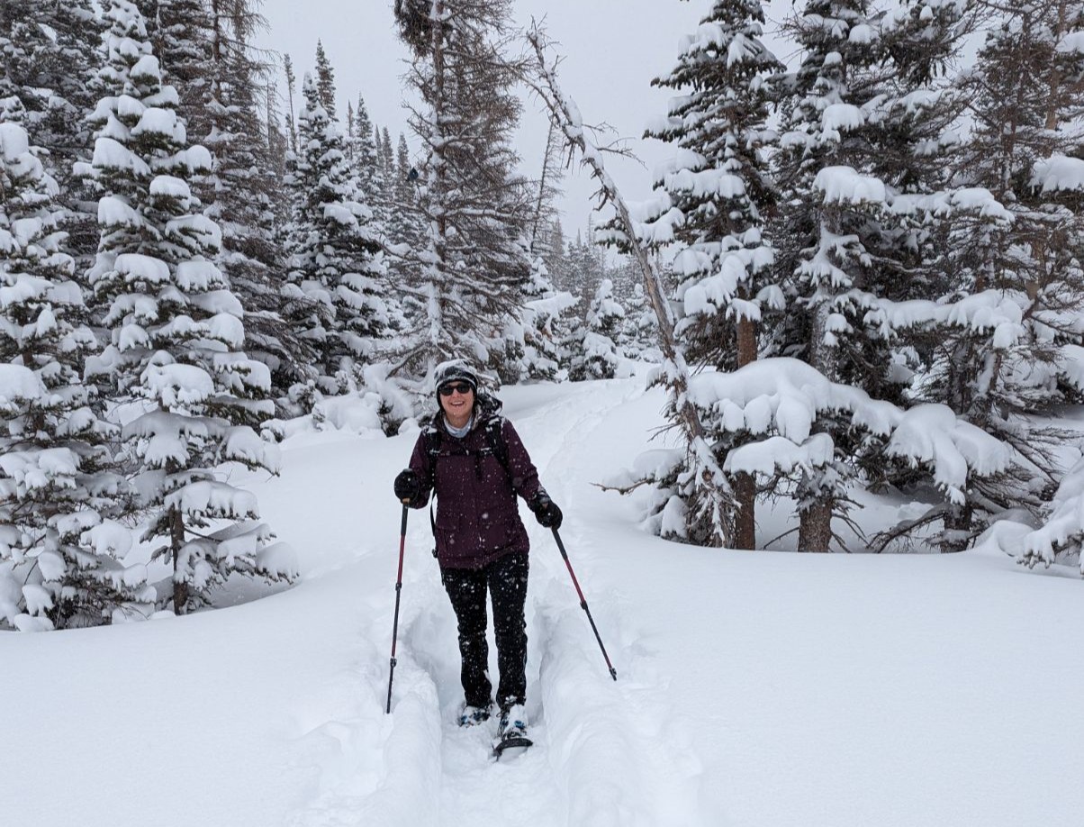 a man skiing on the snow