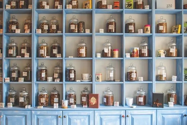 finished-products-inside-jars-arranged-neatly-on-shelf-business-name-ideas