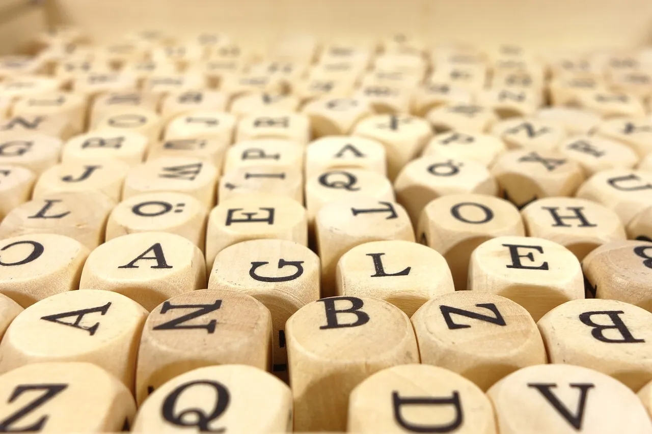 Wooden Blocks Display Different Letters