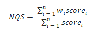 image of the formula to calculate nqs