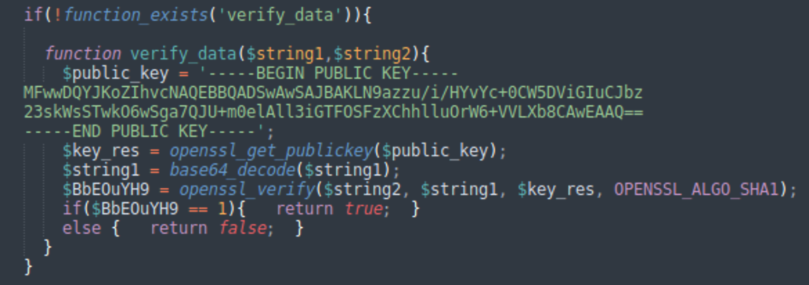 cryptographic signatures verify data integrity dollyway malware