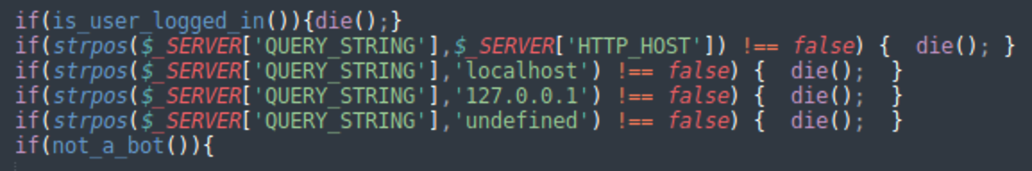 dollyway  malware performs some additional server-side filtering