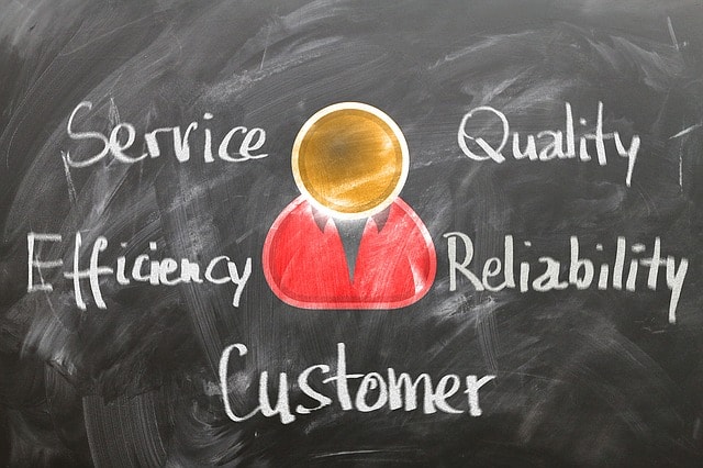 Customer Service Guide Chalkboard