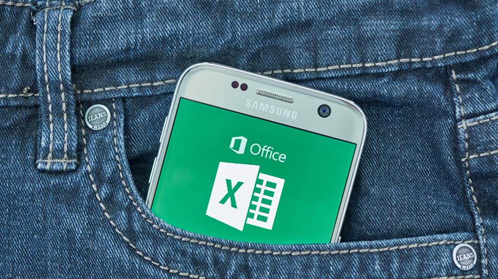 Excel Logo on Smartphone in Pocket