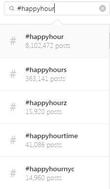 Instagram Guide Happy Hour Hashtags