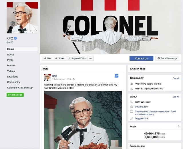 Social Media Networking KFC