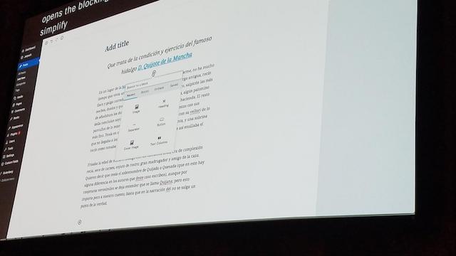 WordCamp US 2017 Gutenberg Example
