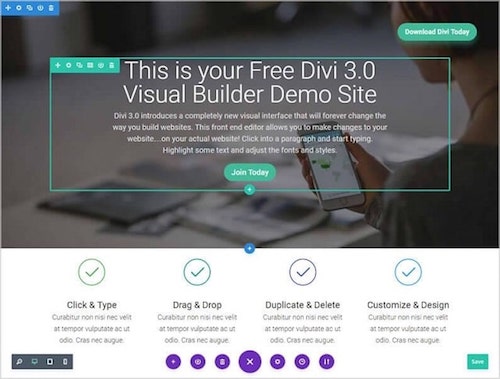 WordPress Page Builders Free Divi Visual Builder